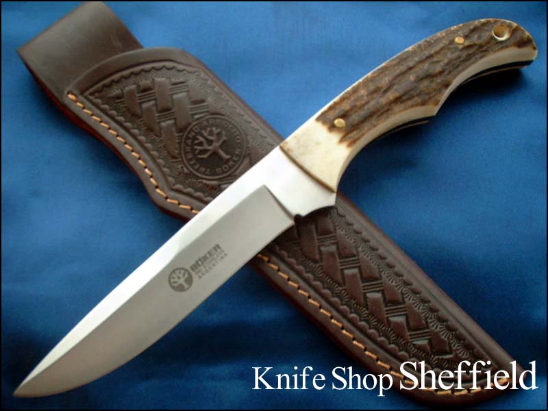 BOKER/ボーカー Solingen フォールディングナイフ スタッグハンドル No.124 ドイツ ゾーリンゲン アウトドア キャンプ ナイフショップ グローイング！□BOKER【ボーカー